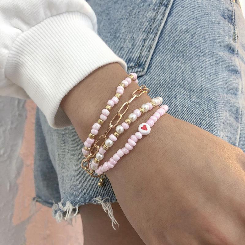 Strand Pink Seed Rice Beads Beaded Bracelet For Women Elastic Stretch Adjustable Bracelets Set Hand Chains 2023 Fashion Jewelry
Strand Pink Seed Rice Beads Beaded Bracelet For Women Elastic Stretch Adjustable Bracelets Set Hand Chains 2023 Fashion Jewelry