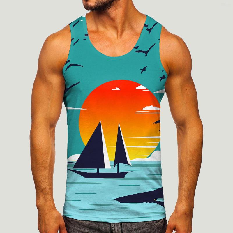 Men's Tank Tops Hawaiian Top For Men Beach Sunset Sailing Full Print Sleeveless 3d Pattern Graphic Vest Streetwear Novelty Hip Hop Tees, Yellow-g
Men's Tank Tops Hawaiian Top For Men Beach Sunset Sailing Full Print Sleeveless 3d Pattern Graphic Vest Streetwear Novelty Hip Hop Tees, Yellow-g