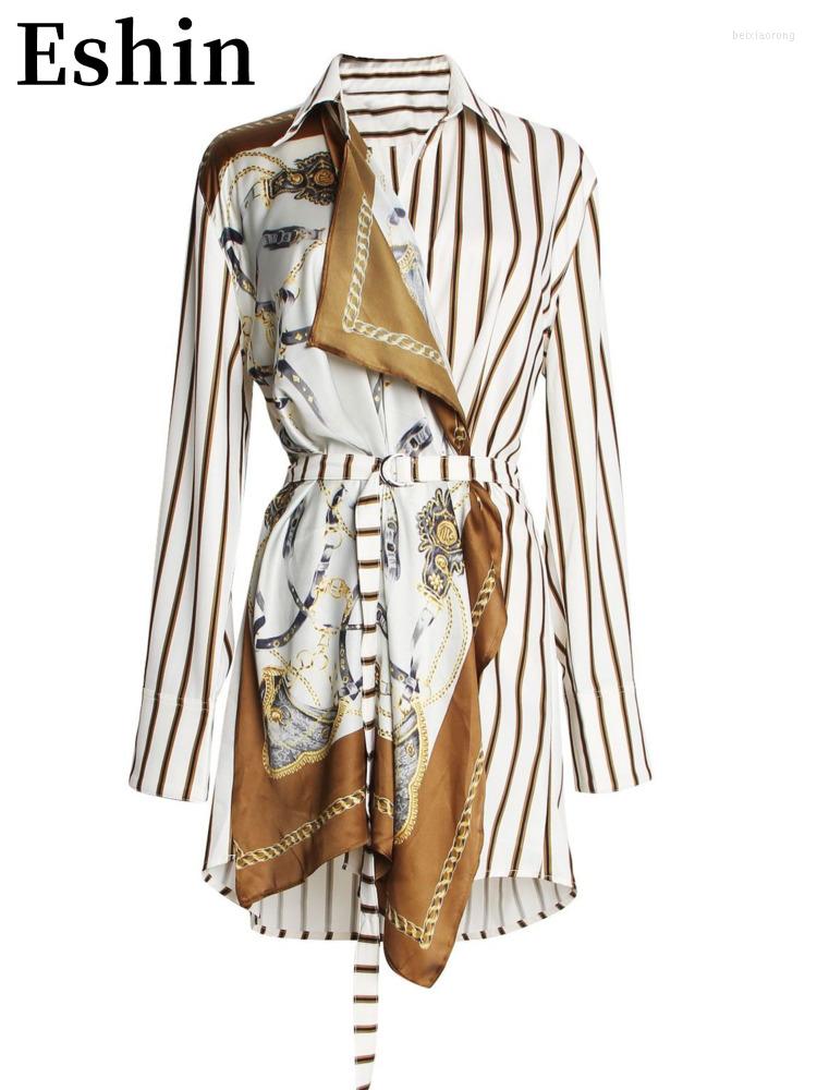 Women' Jackets Eshin 2023 Spring And Summer Independent Design Minority Silk Scarf Stripe Long Sleeve Splicing Fashion Tops TH911, White
Women' Jackets Eshin 2023 Spring And Summer Independent Design Minority Silk Scarf Stripe Long Sleeve Splicing Fashion Tops TH911, White