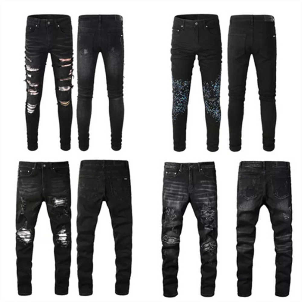 Black Men Slim Designer Jeans Fit Big Size Jeans Men's Paint Hole Spot Style Destroyed Skinny Washed Youth Straight Luxury Casual Regularaonq
Black Men Slim Designer Jeans Fit Big Size Jeans Men's Paint Hole Spot Style Destroyed Skinny Washed Youth Straight Luxury Casual Regularaonq