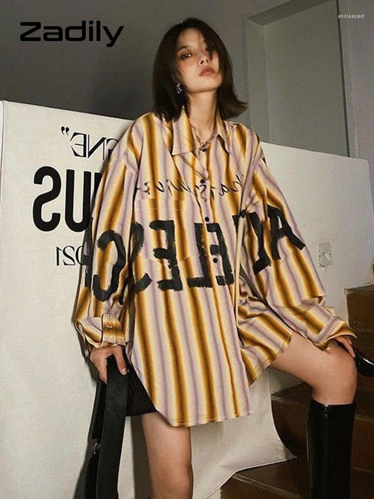 Women's Blouses Zadily Street Style Oversize Letter Print Shirt Women Long Sleeve Striped Button Up Shirts Blouse 2023 Summer Loose Tops
Women's Blouses Zadily Street Style Oversize Letter Print Shirt Women Long Sleeve Striped Button Up Shirts Blouse 2023 Summer Loose Tops