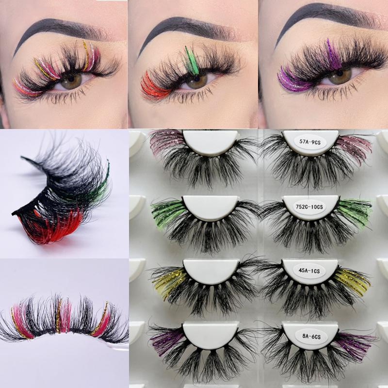 False Eyelashes Wholesale Color Lash Mink 5D Natural Long Fake Glitter Lashes Mix Dramatic Makeup Eyelash Reusable LashesFalse
False Eyelashes Wholesale Color Lash Mink 5D Natural Long Fake Glitter Lashes Mix Dramatic Makeup Eyelash Reusable LashesFalse