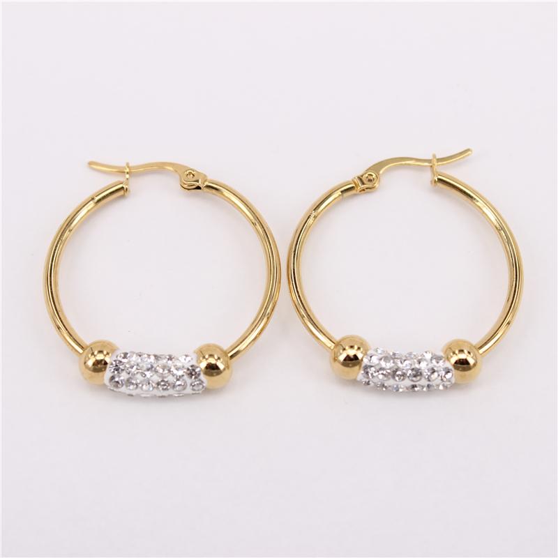 Hoop Earrings & Huggie Crystal Column 20mm-70mm 4.2g-11.8g Gold Color Stainless Steel For Men And Women Of The Round LH965
Hoop Earrings & Huggie Crystal Column 20mm-70mm 4.2g-11.8g Gold Color Stainless Steel For Men And Women Of The Round LH965