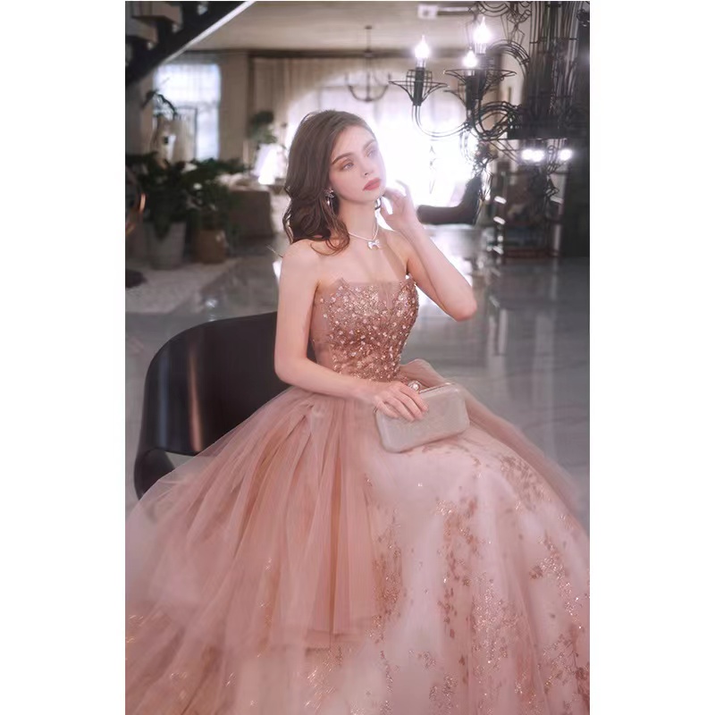 Eleagnt Mother Of The Bride Beads Appliqued Lace Evening Dress Sequined Crystal Side Split Ruched Satin Tail Formal Mother's Wear Wedding Dresses