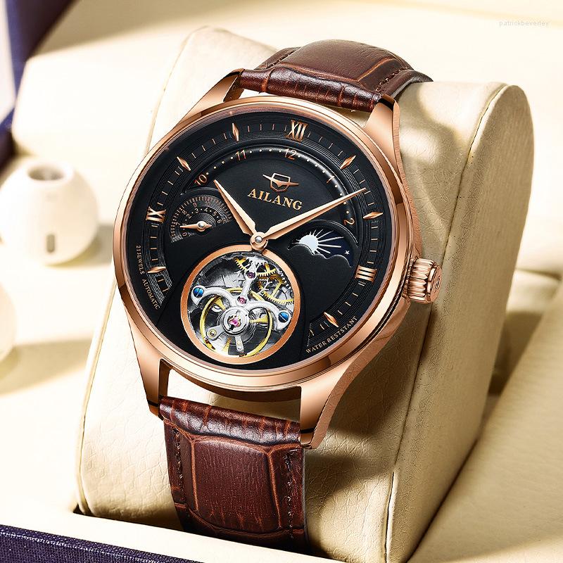 Wristwatches AILANG Watch Men's Trend Simple Fashion Automatic Mechanical Hollow Waterproof
Wristwatches AILANG Watch Men's Trend Simple Fashion Automatic Mechanical Hollow Waterproof