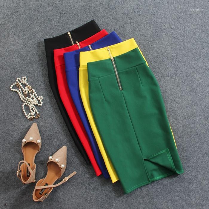 Skirts Summer Sexy Women Slim Safari Style Bodycon High Waist Skirt OL Lady Work Zipper Solid Split Pencil Hip Step Suit, Red
Skirts Summer Sexy Women Slim Safari Style Bodycon High Waist Skirt OL Lady Work Zipper Solid Split Pencil Hip Step Suit, Red