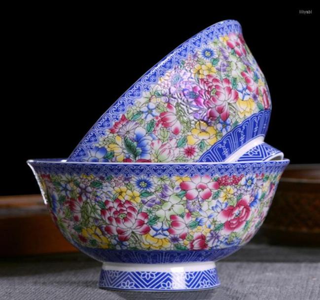 Bowls Jingdezhen Ceramic Bowl 45568 Inch Enamel Flowers Rice Home Vintage Dinnerware Chinese Porcelain Noodle Container2388684, A 4.5inch
Bowls Jingdezhen Ceramic Bowl 45568 Inch Enamel Flowers Rice Home Vintage Dinnerware Chinese Porcelain Noodle Container2388684, A 4.5inch