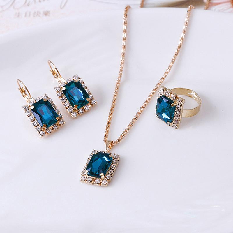 Necklace Earrings Set Fashion Crystal Ring For Women Christmas Gifts Lady, Picture shown
Necklace Earrings Set Fashion Crystal Ring For Women Christmas Gifts Lady, Picture shown