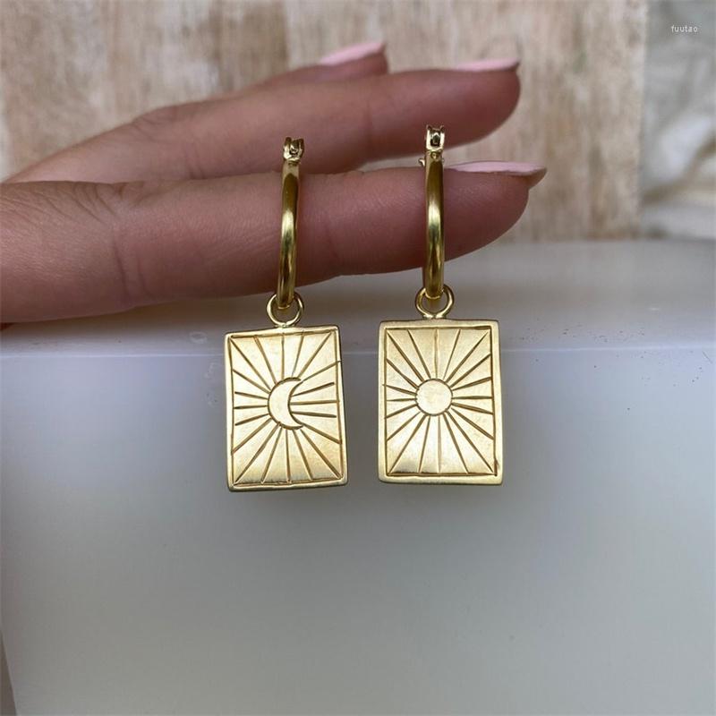 Dangle Earrings Temperament Design Rectangle Sun Moon Medal Pendant Boho Lady Charm Fashion Women Party Jewelry
Dangle Earrings Temperament Design Rectangle Sun Moon Medal Pendant Boho Lady Charm Fashion Women Party Jewelry