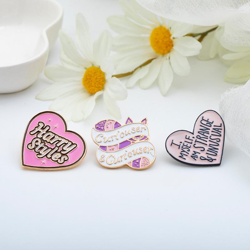 Brooches Fashion Rainbow Enamel Lapel Cartoon Pins Heart Letter Badges Backpack Cute Gifts For Wholesale Jewelry
Brooches Fashion Rainbow Enamel Lapel Cartoon Pins Heart Letter Badges Backpack Cute Gifts For Wholesale Jewelry