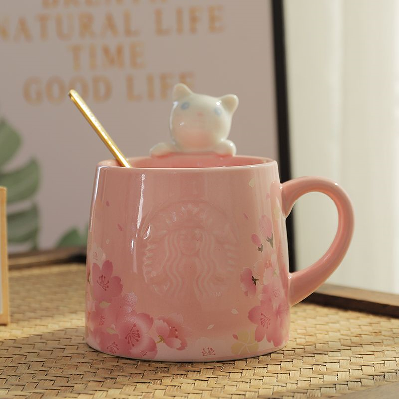 cup Starbucks Water Cup Happy Cherry Appreciation Pink Cat Head Coffee Cup Lovely Net Red Milk Cup Gift Box, Multi-color
cup Starbucks Water Cup Happy Cherry Appreciation Pink Cat Head Coffee Cup Lovely Net Red Milk Cup Gift Box, Multi-color