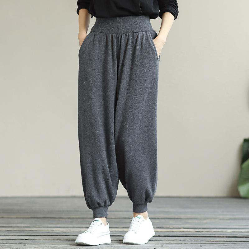 Women's Pants & Capris Harem Women Autumn Solid Color Pocket Loose Bunch Of Foot Oversize Casual Trousers Female Wild, Black
Women's Pants & Capris Harem Women Autumn Solid Color Pocket Loose Bunch Of Foot Oversize Casual Trousers Female Wild, Black