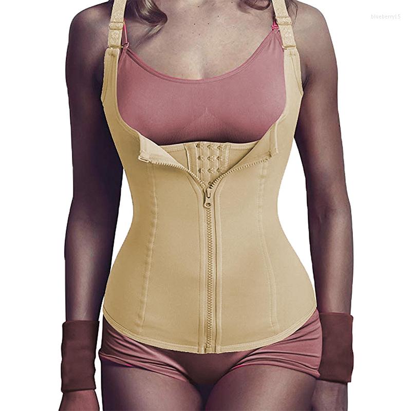 Women' Shapers Fashion Bodysuit Women Slimming Zipper Waist Trainer Body Shaper Tummy Shapewear Tank Corrective Tops, Beige
Women' Shapers Fashion Bodysuit Women Slimming Zipper Waist Trainer Body Shaper Tummy Shapewear Tank Corrective Tops, Beige