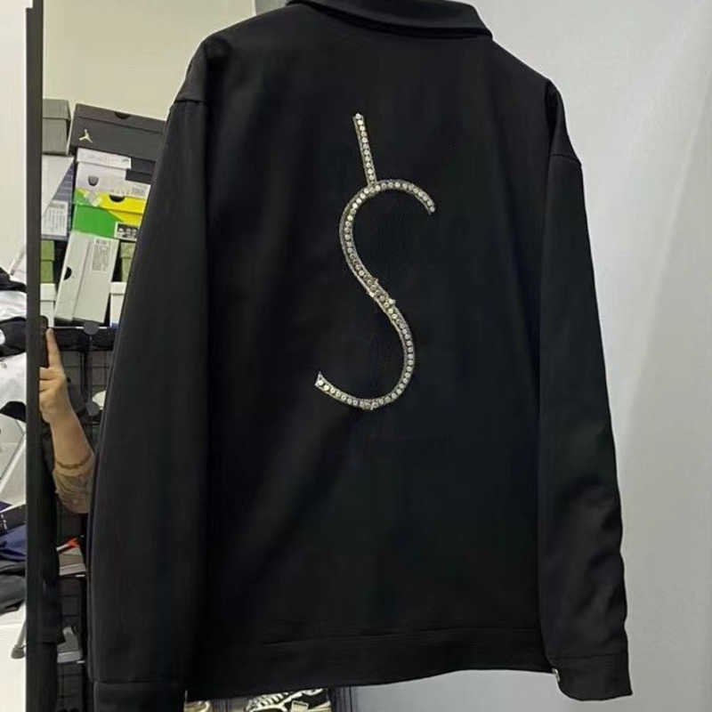 Luxury designer jacket men women coat logo diamond cardigan coats fashion casual jackets loose Denim Jacket 001, Black
Luxury designer jacket men women coat logo diamond cardigan coats fashion casual jackets loose Denim Jacket 001, Black