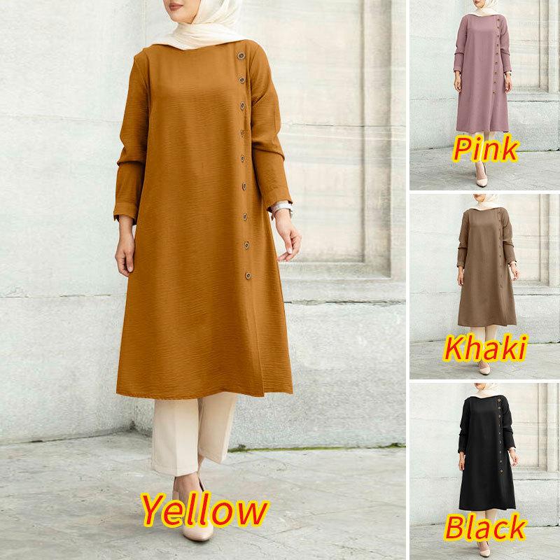 Ethnic Clothing Muslim Fashion Women Dress Loose Casual Long Sleeve Button Shirt Vestido Largo Mujer Verano Abaya African Dresses Kaftan
Ethnic Clothing Muslim Fashion Women Dress Loose Casual Long Sleeve Button Shirt Vestido Largo Mujer Verano Abaya African Dresses Kaftan