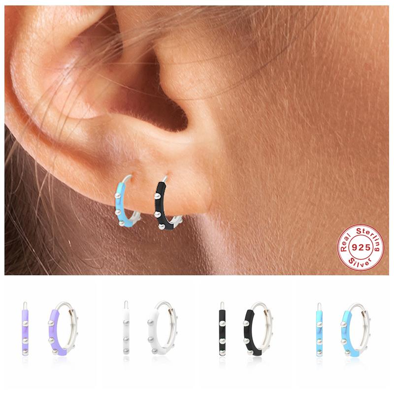 Hoop Earrings & Huggie GS 925 Sterling Silver Colored Enamel Purple Blue Black White Dripping Oil Beads Cartilage
Hoop Earrings & Huggie GS 925 Sterling Silver Colored Enamel Purple Blue Black White Dripping Oil Beads Cartilage