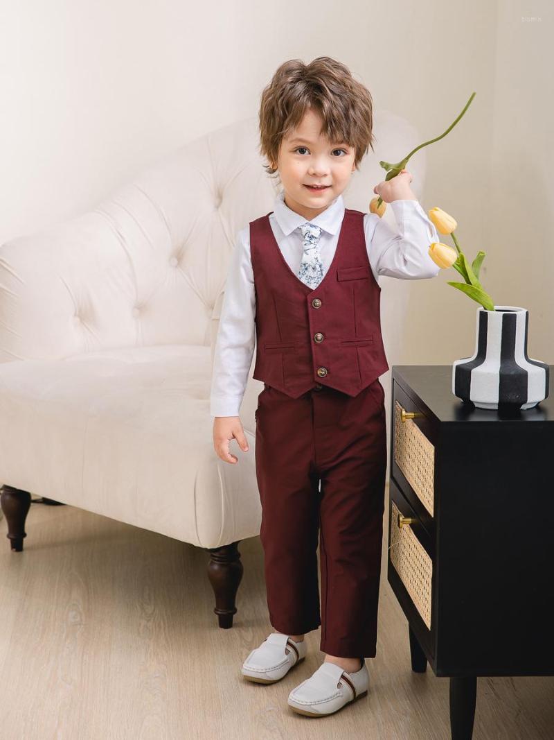 Clothing Sets Boys Suit For Year Eve 1 To 3 Years Red Vest White Blazer Outfit Formal Chorus Piano Show Solid Pants Kids Boy Set, Picture shown
Clothing Sets Boys Suit For Year Eve 1 To 3 Years Red Vest White Blazer Outfit Formal Chorus Piano Show Solid Pants Kids Boy Set, Picture shown