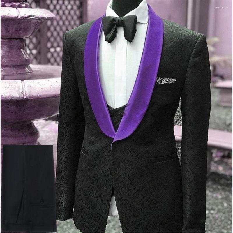 Men's Suits High Quality Men Shawl Lapel Man Pattern Black Groom Tuxedos Wedding Groomsman 3 Pieces (Jacket Pants Vest) E387, Same the picture
Men's Suits High Quality Men Shawl Lapel Man Pattern Black Groom Tuxedos Wedding Groomsman 3 Pieces (Jacket Pants Vest) E387, Same the picture