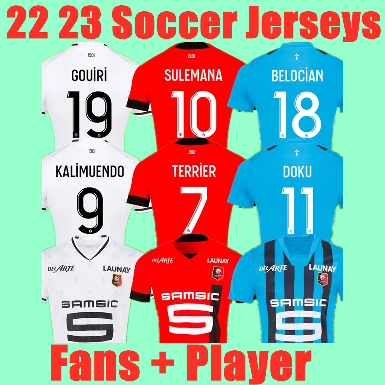 22 23 Stade Rennais soccer jerseys AGUERD TRAORE away 3rd Rennes Guirassy CAMAVINGA 2022 2023 SULEMANA BOURIGEAUD TERRIER DOKU LABORDE SANTAMARIA football shirt
22 23 Stade Rennais soccer jerseys AGUERD TRAORE away 3rd Rennes Guirassy CAMAVINGA 2022 2023 SULEMANA BOURIGEAUD TERRIER DOKU LABORDE SANTAMARIA football shirt