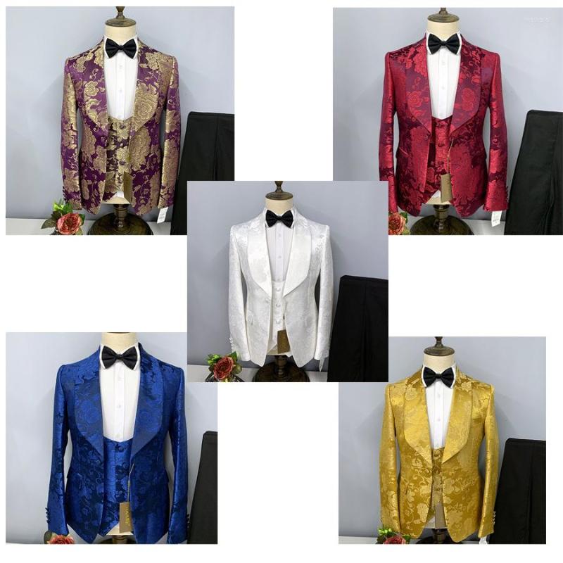Men's Suits 2023 Factory Foreign Trade Suit Men's Dress Pattern Banquet Wedding Groom Support Printed Vest Three-piece For Men, Purple
Men's Suits 2023 Factory Foreign Trade Suit Men's Dress Pattern Banquet Wedding Groom Support Printed Vest Three-piece For Men, Purple