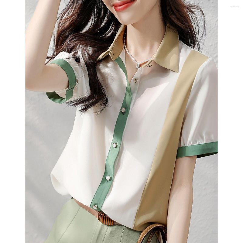 Women's Blouses Women Shirts Short Sleeve Patchwork 2023 Summer Fresh Leisure Preppy-style Vintage Loose Turn Down Collar R16, Tupianse
Women's Blouses Women Shirts Short Sleeve Patchwork 2023 Summer Fresh Leisure Preppy-style Vintage Loose Turn Down Collar R16, Tupianse