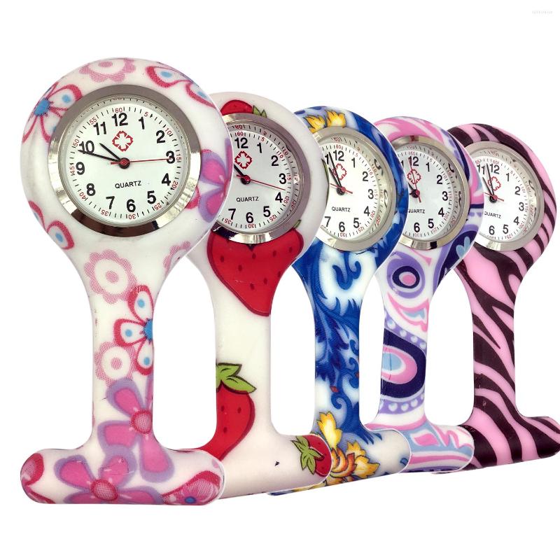 Pocket Watches 5pcs Round Clip On Silicon Rubber FOB Watch Women Docter Hanging Gift Floral Printing, 5pcs set
Pocket Watches 5pcs Round Clip On Silicon Rubber FOB Watch Women Docter Hanging Gift Floral Printing, 5pcs set