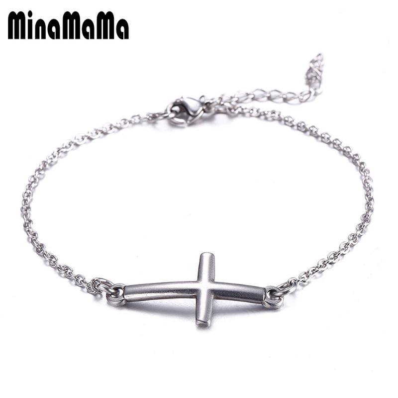 Charm Bracelets Silver Gold Black Color Stainless Steel Cross Charms Bracelet For Women Men Fashion Catholic Religion Jewelry
Charm Bracelets Silver Gold Black Color Stainless Steel Cross Charms Bracelet For Women Men Fashion Catholic Religion Jewelry