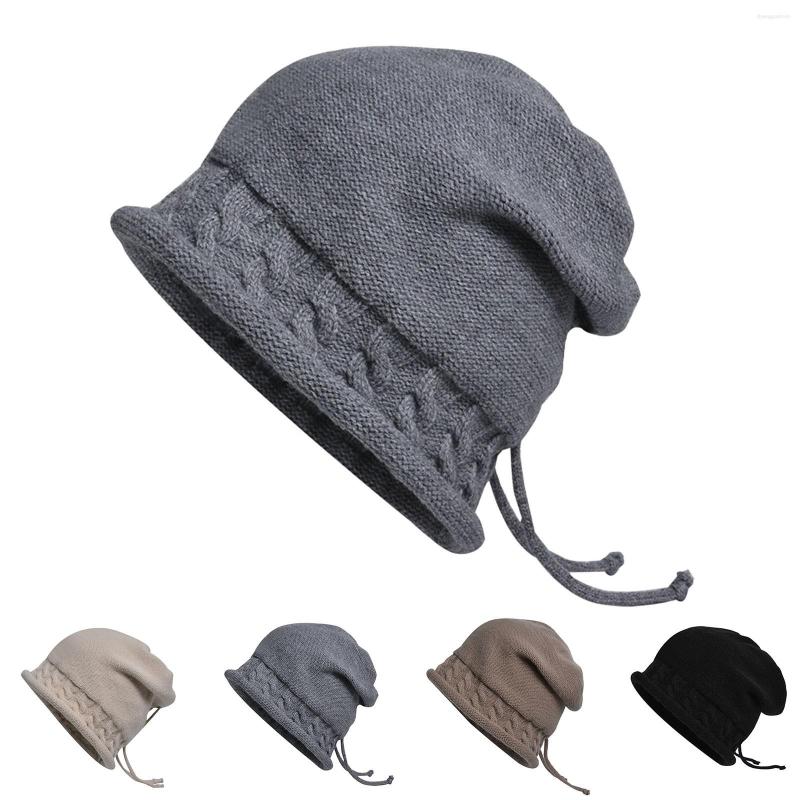 Berets Women Winter Pullover Knitting Pile Cap Drawstring Crimp Thermal Big Head Enclosure Ear Girls Mad Hat Hats With For, Black
Berets Women Winter Pullover Knitting Pile Cap Drawstring Crimp Thermal Big Head Enclosure Ear Girls Mad Hat Hats With For, Black