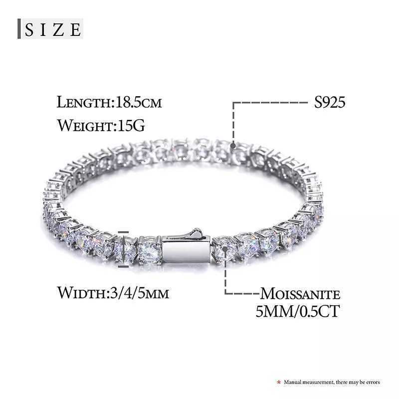 New Arrival Women Jewelry Vvs Moissanite Diamond Cluster Tennis Bracelet Iced Out Lab Grown Diamond Tennis Bracelet