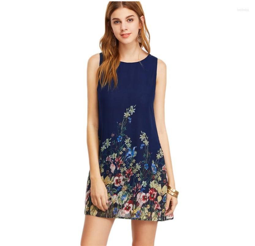 Casual Dresses Summer Style Bodycon Vintage Ladies Sexy Fitness Floral Print Sleeveless Crew Neck Dress, Color
Casual Dresses Summer Style Bodycon Vintage Ladies Sexy Fitness Floral Print Sleeveless Crew Neck Dress, Color