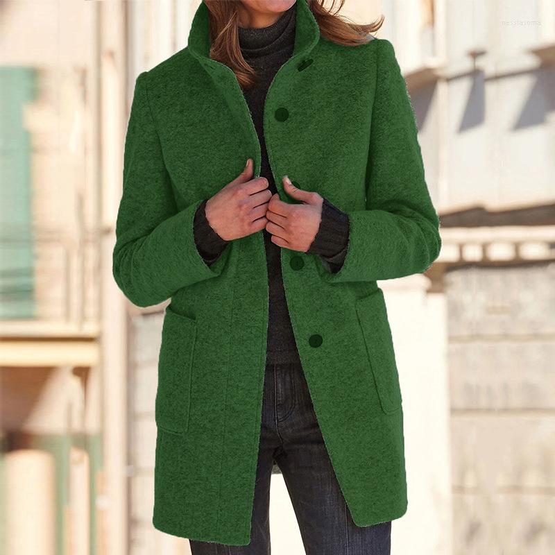 Women' Jackets Elegant Solid Stand Collar Blazer Coats Fashion Long Sleeve Single-breasted Office Winter Casual Loose Woolen Outerwear, 01 grey
Women' Jackets Elegant Solid Stand Collar Blazer Coats Fashion Long Sleeve Single-breasted Office Winter Casual Loose Woolen Outerwear, 01 grey
