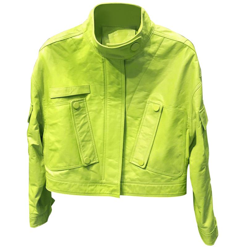 Women's Leather & Faux Lautaro Autumn Short Lemon Yellow Jacket Women Zipper Pockets Long Sleeve Colored Harajuku Y2k Clothes Street Style 2
Women's Leather & Faux Lautaro Autumn Short Lemon Yellow Jacket Women Zipper Pockets Long Sleeve Colored Harajuku Y2k Clothes Street Style 2