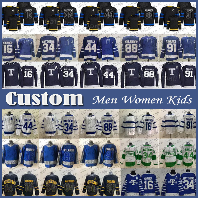 34 Auston Matthews Mitchell Marner Toronto Hockey Jersey Custom Men Women Kids Maple Leafs John Tavares Ryan OReilly Morgan Rielly William Nylander Wayne Simmonds, Shown
34 Auston Matthews Mitchell Marner Toronto Hockey Jersey Custom Men Women Kids Maple Leafs John Tavares Ryan OReilly Morgan Rielly William Nylander Wayne Simmonds, Shown