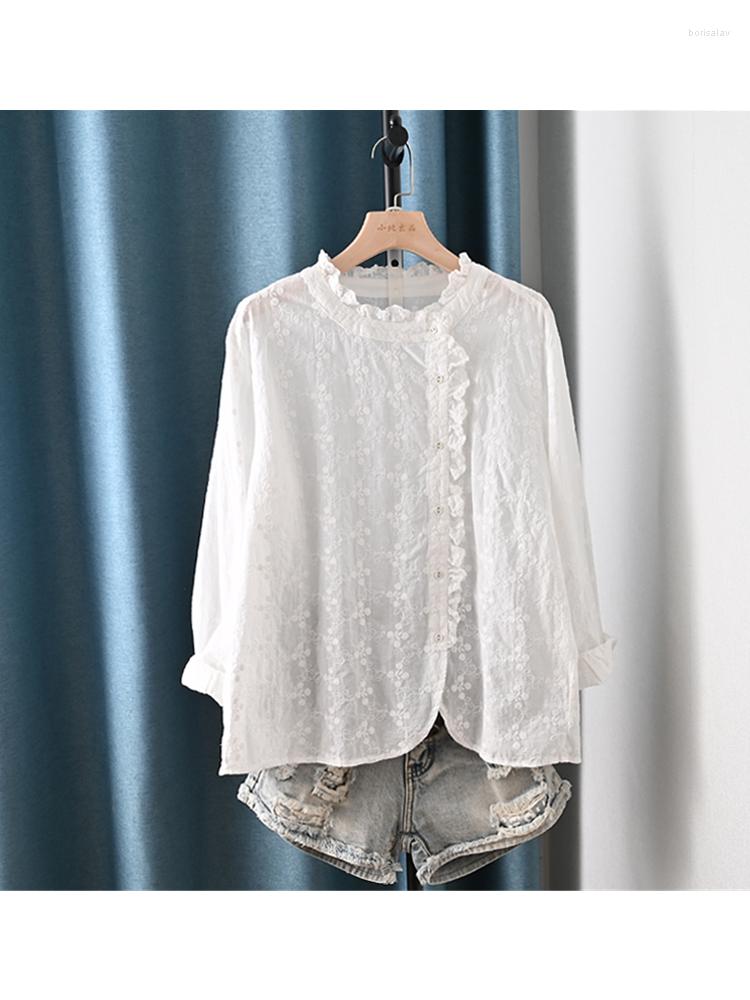 Women's Blouses Lamtrip Unique Side Buttons Full Lilttle Flowers Bunch Embroidery Ruffles Kawaii Sweet Lolita Shirt Blouse 2023, Beige
Women's Blouses Lamtrip Unique Side Buttons Full Lilttle Flowers Bunch Embroidery Ruffles Kawaii Sweet Lolita Shirt Blouse 2023, Beige