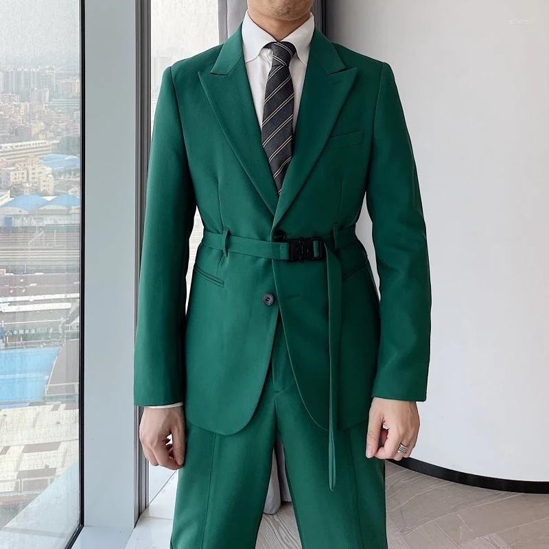 Men's Suits Costume Homme Mariage British Belt Designer Slim Fit Men 2 Pieces Wedding Party Groom Terno Masculino Banquet Blazer, Red
Men's Suits Costume Homme Mariage British Belt Designer Slim Fit Men 2 Pieces Wedding Party Groom Terno Masculino Banquet Blazer, Red
