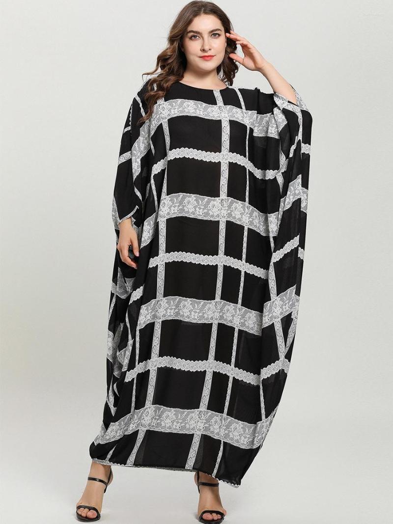 Ethnic Clothing Plus Size Dresses For Women 4xl 5xl 6xl Casual Checked Lace Abaya Femme Patchwork Runway Robe Large Party Long Sleeve
Ethnic Clothing Plus Size Dresses For Women 4xl 5xl 6xl Casual Checked Lace Abaya Femme Patchwork Runway Robe Large Party Long Sleeve