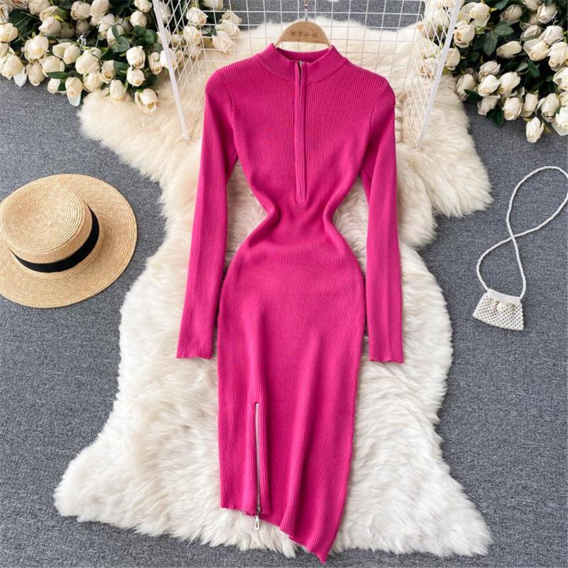 Casual Dresses Autumn Solid Skinny Irregular Women Dress Fashion O Neck Long Sleeve Knitted Zipper Split High Waist Sexy Vestidos 2023, Khaki
Casual Dresses Autumn Solid Skinny Irregular Women Dress Fashion O Neck Long Sleeve Knitted Zipper Split High Waist Sexy Vestidos 2023, Khaki