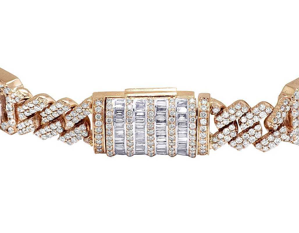 Iced Out Bling 2023 New Men Jewelry Geometric Diamond Cuban Chain Cz Cluster Charm Hip Hop Men Chain Bracelet