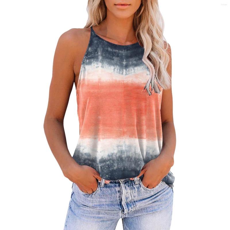 Women' Tanks Women Sleeveless Vest Halter O Neck Workout Tops Tie-dye Printed Running Casual Athletic T Shirts Chic Young Tees, Blue
Women' Tanks Women Sleeveless Vest Halter O Neck Workout Tops Tie-dye Printed Running Casual Athletic T Shirts Chic Young Tees, Blue
