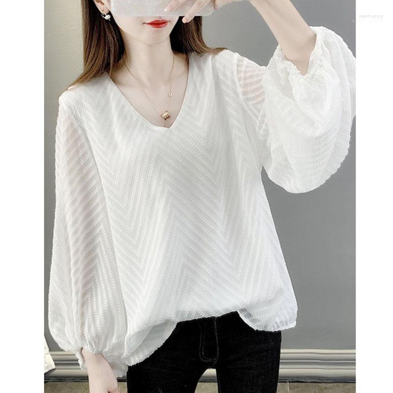 Women's Blouses & Shirts 2023 Spring For Women Elegant V-Neck Mesh Flare Long Sleeve Chiffon Blouse Oversize Loose Striped All-match Casual, Black
Women's Blouses & Shirts 2023 Spring For Women Elegant V-Neck Mesh Flare Long Sleeve Chiffon Blouse Oversize Loose Striped All-match Casual, Black