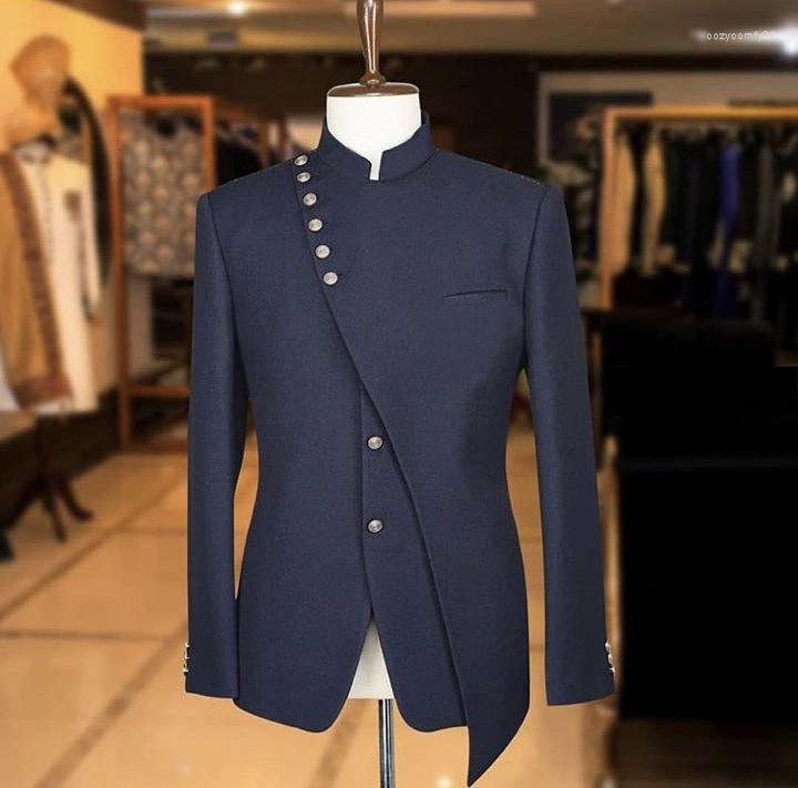 Men's Suits Arrival 2 Pieces Men's Suit Mandarin Lapel Groom Tuxedos Mens Wedding Dress Man Jacket Blazer Prom Dinner Tailcoat, Black
Men's Suits Arrival 2 Pieces Men's Suit Mandarin Lapel Groom Tuxedos Mens Wedding Dress Man Jacket Blazer Prom Dinner Tailcoat, Black