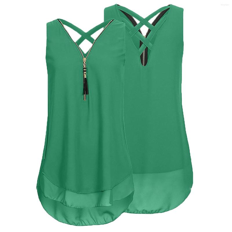 Women' Tanks 5xl Tank Top Women Summer Loose Solid Color Zipper V-neck Sexy Streetwear Vest Sleeveless Camisole Fashion Basic Blouse, Green
Women' Tanks 5xl Tank Top Women Summer Loose Solid Color Zipper V-neck Sexy Streetwear Vest Sleeveless Camisole Fashion Basic Blouse, Green