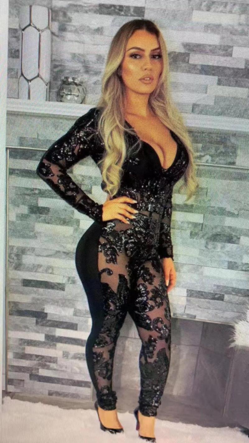 Women' Jumpsuits & Rompers ADFVAT Spring Long Sleeve Skinny Party Romper Women Sheer Mesh Sexy Glitter Sequines Fashion Pencil Pants CY8272, Black
Women' Jumpsuits & Rompers ADFVAT Spring Long Sleeve Skinny Party Romper Women Sheer Mesh Sexy Glitter Sequines Fashion Pencil Pants CY8272, Black