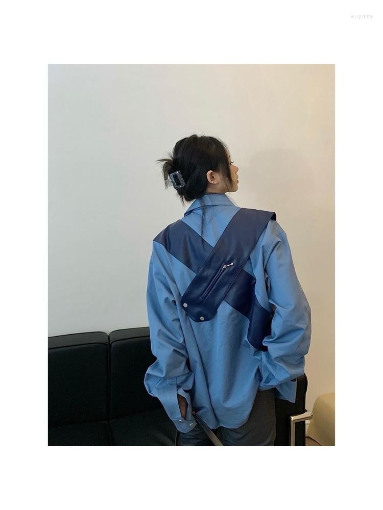 Women' Blouses NiceMix Women Shirts Fashion Trend Shirt 2023 American Vintage Mosaic Hip-hop Top Japanese Harajuku Chic Female Streetwear, Blue
Women' Blouses NiceMix Women Shirts Fashion Trend Shirt 2023 American Vintage Mosaic Hip-hop Top Japanese Harajuku Chic Female Streetwear, Blue