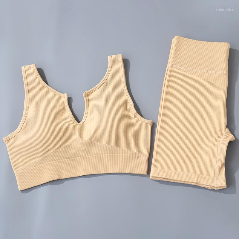 Active Sets 2 Two Piece Women Yoga Set Seamless U Collar Cropped Ribbed Sporte For High Waist Shorts Female Gym Workout Tracksuit, Brown-set
Active Sets 2 Two Piece Women Yoga Set Seamless U Collar Cropped Ribbed Sporte For High Waist Shorts Female Gym Workout Tracksuit, Brown-set