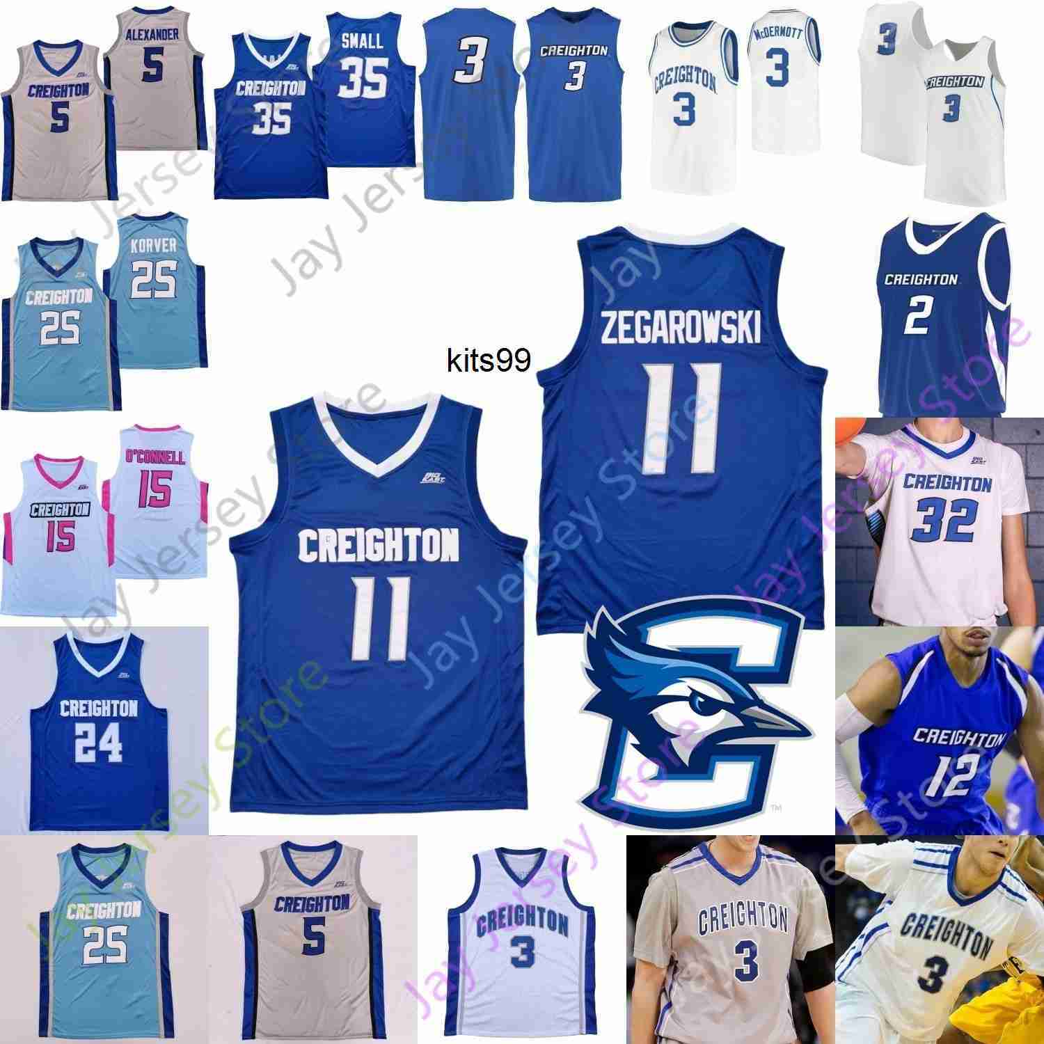 Custom NCAA Creighton Basketball Jersey Marcus Zegarowski Mitch Ballock Rati Andronikashvili Alex O'Connell Jacob Epperson Antwann Jones, White i
Custom NCAA Creighton Basketball Jersey Marcus Zegarowski Mitch Ballock Rati Andronikashvili Alex O'Connell Jacob Epperson Antwann Jones, White i