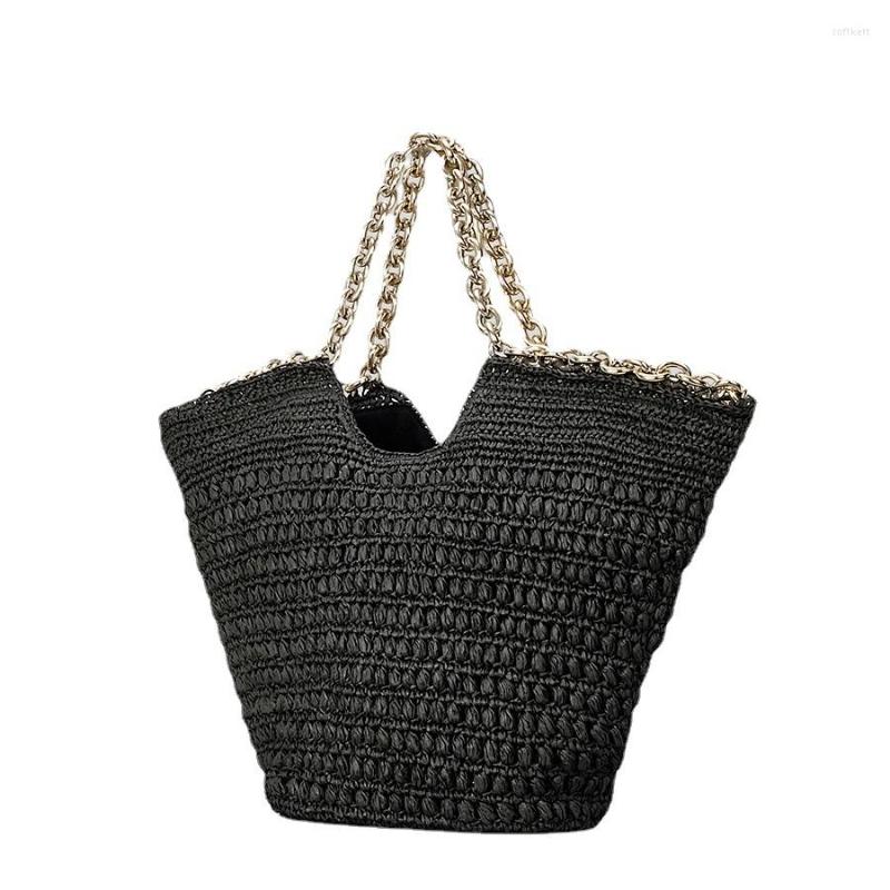 Evening Bags 2023 Fashion Women Shoulder Large Capacity Straw Woven Handbags Hand-woven Tote Designer Brand Purse And, Black
Evening Bags 2023 Fashion Women Shoulder Large Capacity Straw Woven Handbags Hand-woven Tote Designer Brand Purse And, Black