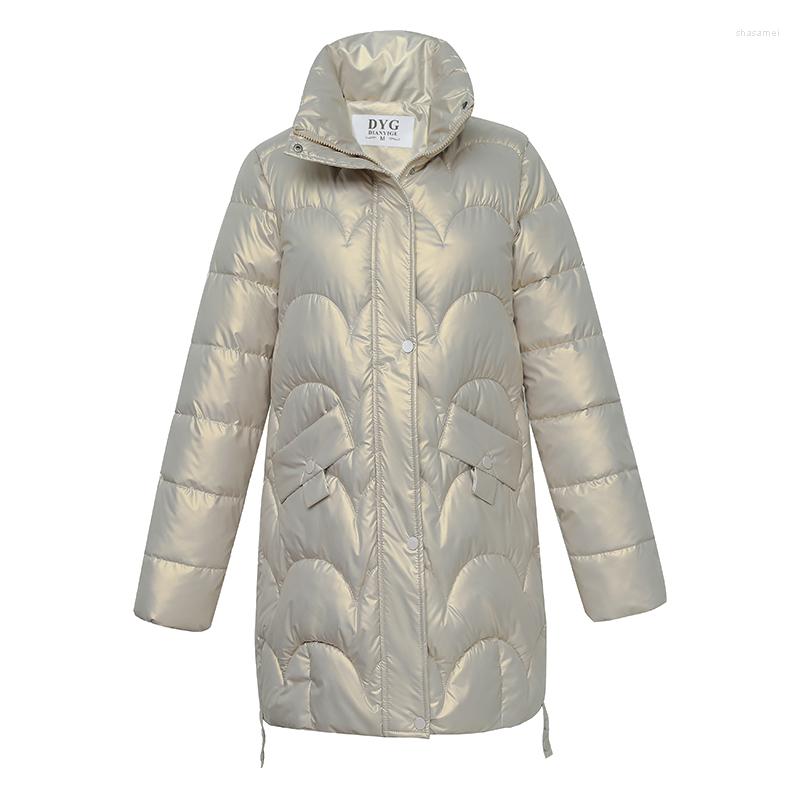Women' Trench Coats Shiny Cotton Padded Jacket Winter Women Warm Stand Collar Down Woman Coat Thicken Casual Pufffer, Beige
Women' Trench Coats Shiny Cotton Padded Jacket Winter Women Warm Stand Collar Down Woman Coat Thicken Casual Pufffer, Beige