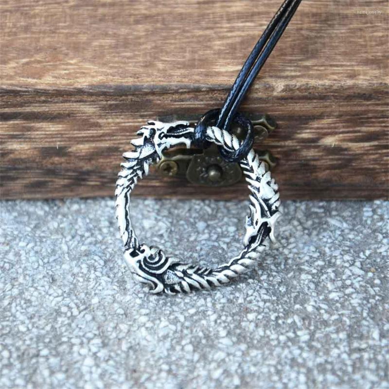 Pendant Necklaces Ouroboros Double Sided Dragon Norse Mythology Viking Necklace Vintage Amulet Talisman Jewelry
Pendant Necklaces Ouroboros Double Sided Dragon Norse Mythology Viking Necklace Vintage Amulet Talisman Jewelry