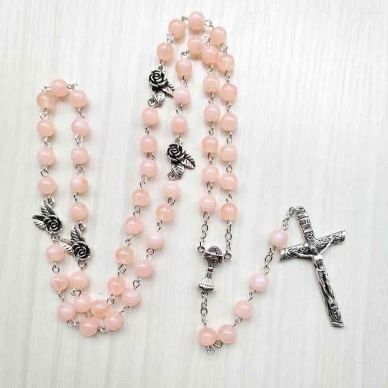 Pendant Necklaces Diyalo Pink Orange Prayer Beads Chain Chaplet Crucifix Cross Holy Grail Medal Rosary Necklace Religious Baptism Jewelry
Pendant Necklaces Diyalo Pink Orange Prayer Beads Chain Chaplet Crucifix Cross Holy Grail Medal Rosary Necklace Religious Baptism Jewelry